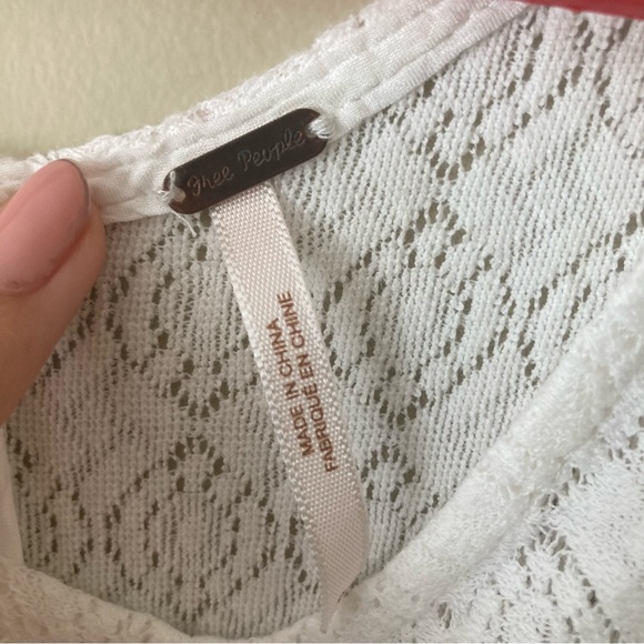 Free People Taylor Swift Daisy Lace Cutout Lattice Skater Dress Size 0 - Picture 4 of 8